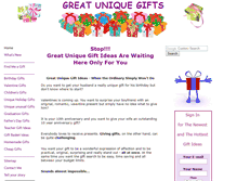 Tablet Screenshot of great-unique-gifts.com